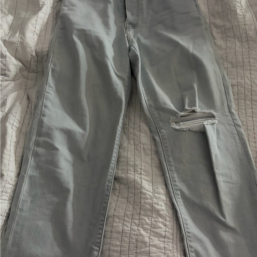 High Rise Women Jeans - Light Gray